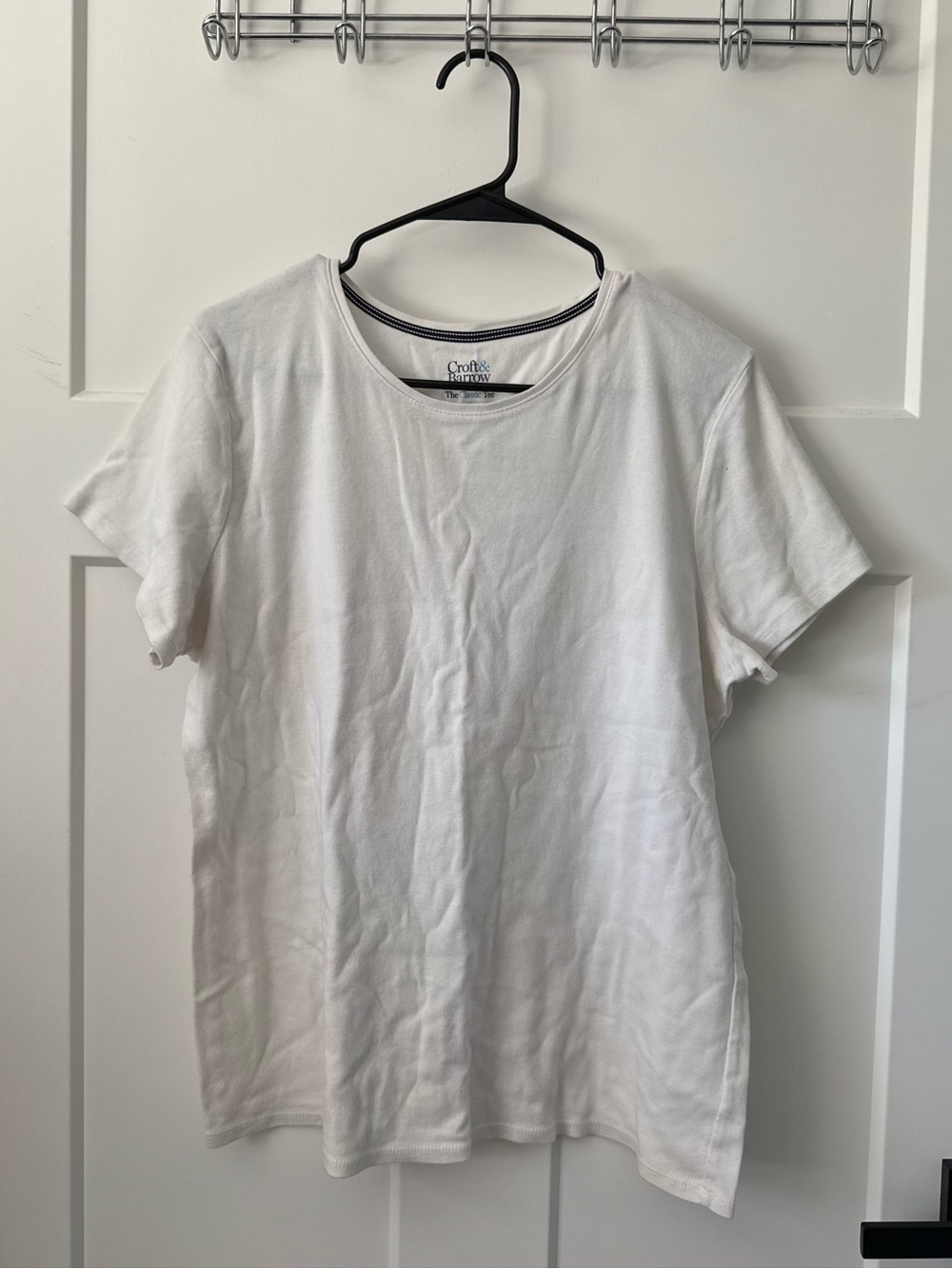 Croft & Barrow The Classic Tee White Short Sleeve